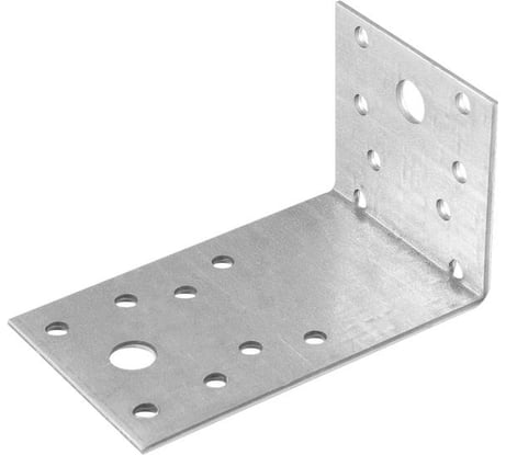 Крепежный асимметричный уголок РемоКолор KUAS 2 мм, 130x50x65 мм 710-0213