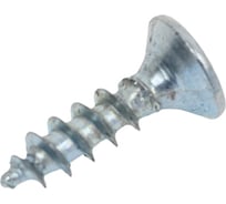 Универсальный саморез КВАДРА 2.5x10 белый, потайная голова, цинк, кор. 1000 шт. 253010001000