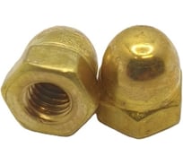 Гайка колпачковая Крепстор М4 DIN 1587, латунь, 20 шт. 4665317076320