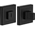 Комплект дверных ручек RUCETTI RAP 23-S BL + Сантехническая защёлка RP1895 BL + Сантехническая Завёртка RAP WC-S BL, цвет - чёрный 9016062 4