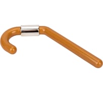 Большой пластиковый крючок Левша бежевый / золото У8-6870