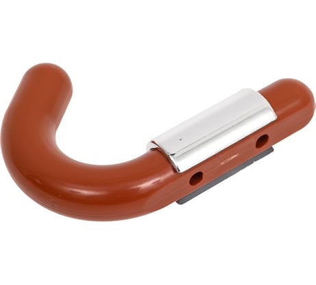 Малый пластиковый крючок Левша черешня / хром У8-6810