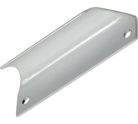 Ручка для балконной двери, Левша стальная, белая У1-0409.Б