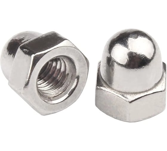 Гайка колпачковая TOOLAS DIN 1587 М 4 (нерж. сталь, А2), 50 шт. 7913