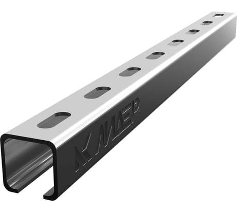 Траверса монтажная CABLIDERTRAYS С-образная оцинкованная (овал 9х25 CabLiderRapid) ВИ-ПЛ-С(о)-30х30-2,0-2000