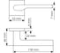 Комплект MORELLI Дверные ручки MH-53-S6 BL + Завертка сантехническая MH-WC-S6 BL + магнитный замок M1895 BL, цвет черный 9016077 4