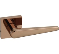 Ручка дверная на квадратной розетке HAUSKRAFTER OTS-005, золото OTS-005-Rose-Gold