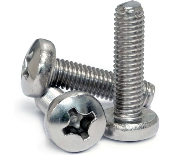Винт с полукруглой головкой TOOLAS DIN 7985 М 8 х 25 (нерж. сталь, А2), 10 шт. 7893