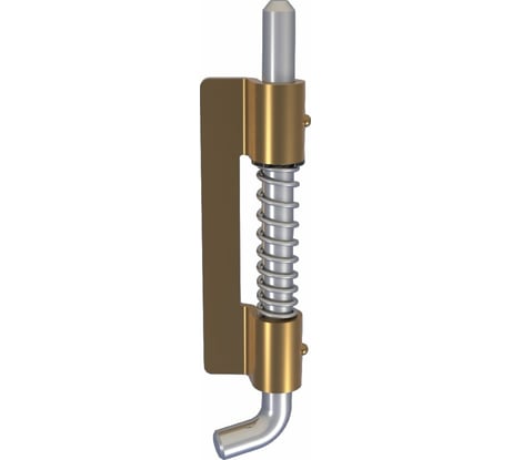 Потайная пружинная петля ТРИЗАМ с панелью под сварку и штифтом TRZ0083