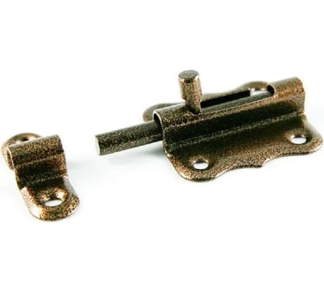 Задвижка Левша ШФ-50 фигурная, коричневая/цинк У1-2759.КМЦ