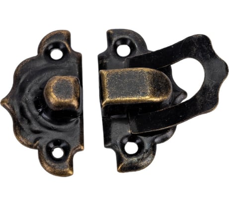 Замочек для шкатулок Левша 30x30 мм, бронза У8-7059.СБ