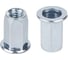 Заклепка резьбовая STARFIX шестигранная М6 цилиндрический бортик, белый цинк (6000 шт в коробе) ЦИ-3139921323 1