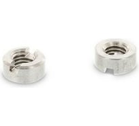 Круглая гайка ЦКИ DIN 546, М4, торцевой шлиц, A1, 200 шт. 72252