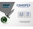 Саморез ARNO INDUSTRIES 4,2х19 с прессшайбой 1000 шт. для крепления листовых материалов острый RAL6005 зеленый AB3704201965A07 AB3704201965A07-1000 2