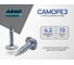 Саморез ARNO INDUSTRIES 4,2х19 мм с прессшайбой острый 1000 шт. оцинкованная сталь для крепления листового металла AB3304201934R05 AB3304201934R05-1000 2