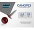 Саморез ARNO INDUSTRIES 4,2х32 с прессшайбой острый 250 шт. для крепления листовых материалов цвет RAL3005 красный AB3704203235298 AB3704203235298-250 2