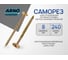 Саморез конструкционный ARNO INDUSTRIES 8х240 50 шт. желтое цинковое покрытие для соединения деревянных конструкций потайная головка шлиц Torx AB9108024064007 AB9108024064007-50 2