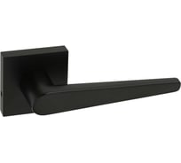 Ручка дверная HAUSKRAFTER на квадратной розетке OTS-005, чёрный OTS-005-Rose-Black