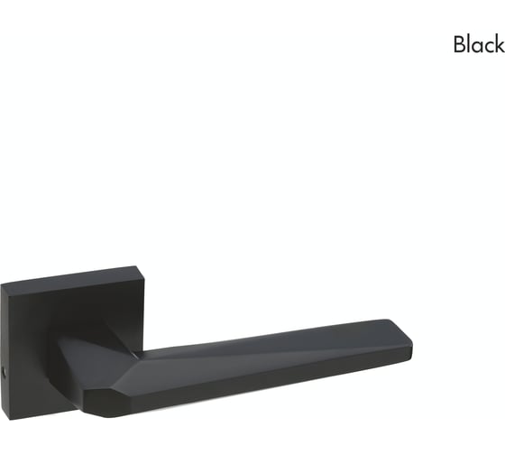 Ручка дверная HAUSKRAFTER на квадратной розетке -1953, чёрный O-1953-Rose-Black