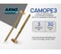 Саморез конструкционный ARNO INDUSTRIES 3х30 с потайной головкой 500 шт. желтое цинковое покрытие для крепления деревянных конструкций шлиц Torx AB9103003064007 AB9103003064007-500 2