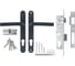 Корпус цилиндровый Ajax в комплекте с ручкой KIT GATE-2585/24 RAL 7016 антрацит 63975 1