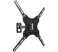 Наклонно-поворотный кронштейн для ТВ LUAZON KrON-78 14-52", 60-250 мм от стены, черный 4141512