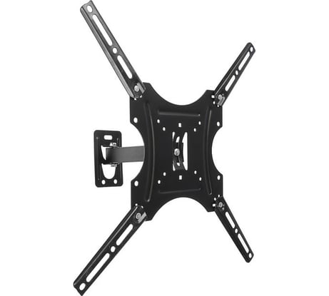 Наклонно-поворотный кронштейн для ТВ LUAZON KrON-78 14-52", 60-250 мм от стены, черный 4141512