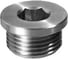 Цилиндрическая пробка с буртом ЦКИ DIN 908, G 1/4", A2, 50 шт. 72795 1