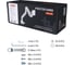 Кронштейн UNITEKI FMGT201WRD PRO LINE для монитора со струбциной системы газ лифт, поддерживающий большую нагрузку, диагональ 22-57 + адаптеры VESA 1421 10