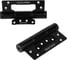 Петля карточная с доводчиком Doorlock H60/HYD/AL Black черная, без врезки, комплект из 2 шт., 2 скорости закрывания, ФОП фиксация в открытом пол 74091 1