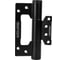 Петля карточная с доводчиком Doorlock H60/HYD/AL Black черная, без врезки, комплект из 2 шт., 2 скорости закрывания, ФОП фиксация в открытом пол 74091 3