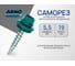 Саморез кровельный ARNO INDUSTRIES 5,5х19 250 шт. для крепления профнастила и металлочерепицы RAL5021 морская волна окрашенный AB530550195K598 AB530550195K598-250 2