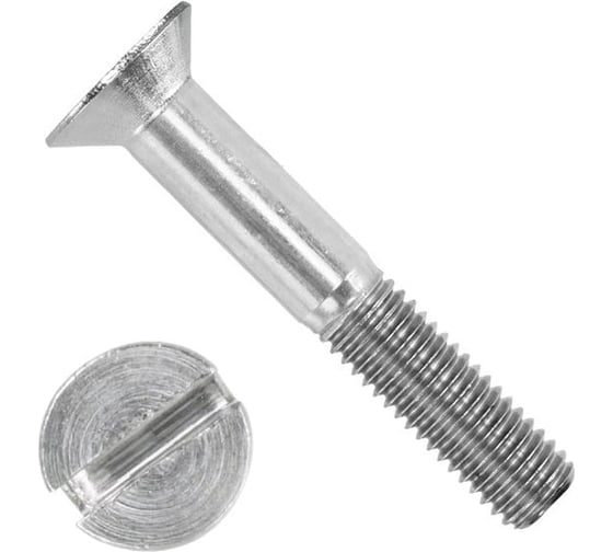 Винт ЦКИ Глобал DIN963 М6х20 A2 SL 10х1.6 100 шт 99128758
