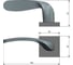 Ручка на квадратной розетке с замком-защелкой HAUSKRAFTER OTS-006, чёрный OTS-006-Small-Black 3