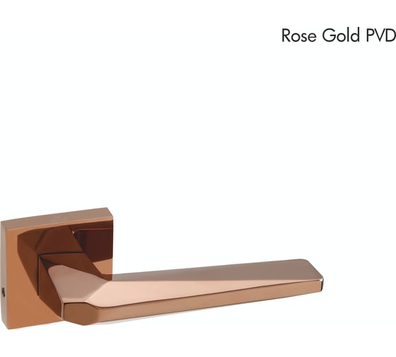 Ручка дверная на квадратной розетке HAUSKRAFTER 1953, золото O-1953-Rose-Gold