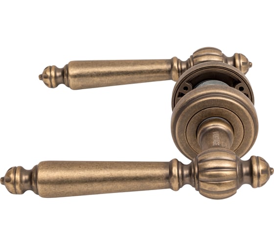 Ручка дверная ЦАМ состаренная бронза Вантаж V17BR 1