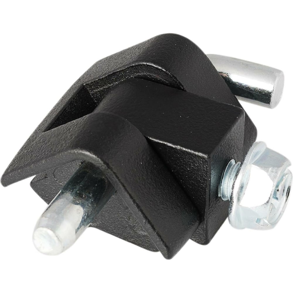 Угловая петля ТРИЗАМ (под толщину металла 1,5 мм; черная; металл; штырь ...