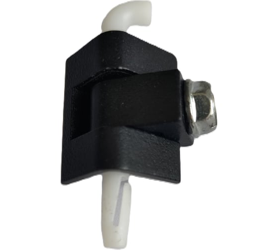 Угловая петля ТРИЗАМ (под толщину металла 1,5 мм; черная; металл; штырь Делрин) TRZ0010