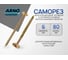 Саморез конструкционный ARNO INDUSTRIES 6х80 потайной 100 шт. желтое цинковое покрытие для крепления деревянных конструкций Torx AB9106008064007 AB9106008064007-100 2