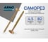 Саморез конструкционный ARNO INDUSTRIES 4,5х80 250 шт. желтое цинковое покрытие для крепления конструкций потайная головка шлиц Torx AB9104508064007 AB9104508064007-250 2