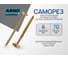 Саморез конструкционный ARNO INDUSTRIES 6х70 200 шт. желтое цинковое покрытие для крепления деревянных конструкций потайная головка шлиц Torx 30 AB9106007063005 AB9106007063005-200 4
