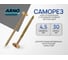 Саморез конструкционный ARNO INDUSTRIES 4,5х30 с потайной головкой 500 шт. желтый цинк для крепления деревянных конструкций Torx AB9104503064007 AB9104503064007-500 2