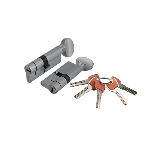 Цилиндровый механизм Fuaro (G-PRO502/80) G-PRO5002 Knob 80 (30+10+40) SSC сатин. хром 5Key 64221