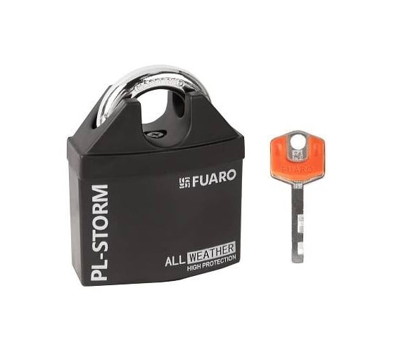 Замок навесной Fuaro PL-STORM-3660 LS 4 key (дисковый ключ) с удлиненной дужкой 64935