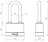 Замок навесной Punto PK-5045 L 3 key англ. длиная дужка 58369 2