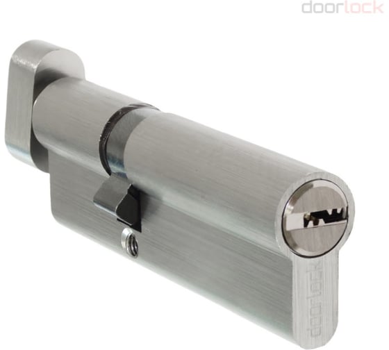 Цилиндр Doorlock V K2300AB N серия Variant, никелированный, 35xK60мм, кл/пов. кнопка, 5 перф.ключей 79105