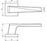 Замок врезной HAUSKRAFTER в комплекте с ручкой 1937, хром матовый O-1937-Combo-Matt 4