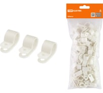 Нейлоновая крепежная скоба TDM ELECTRIC СКН-12 белая 100 шт SQ0514-0204