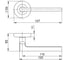Ручка раздельная Ajax R.JR54.IND POLUS SN/CP-3 мат.никель/хром (AL руч.) 63839 1