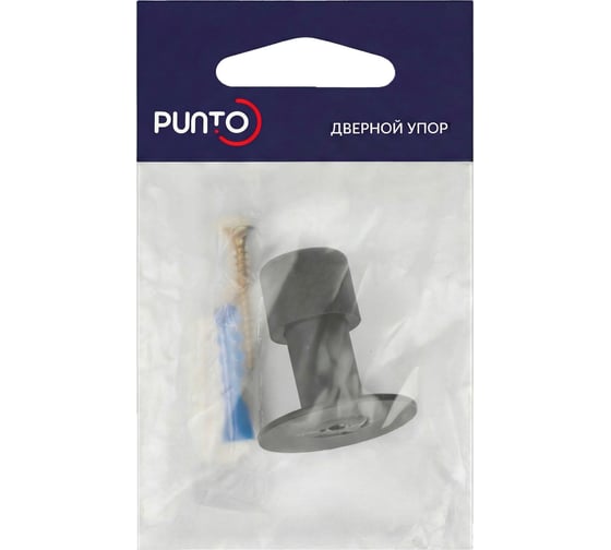 Упор дверной настенный Punto DFIX/W50 INOX BL-24 черный 63843